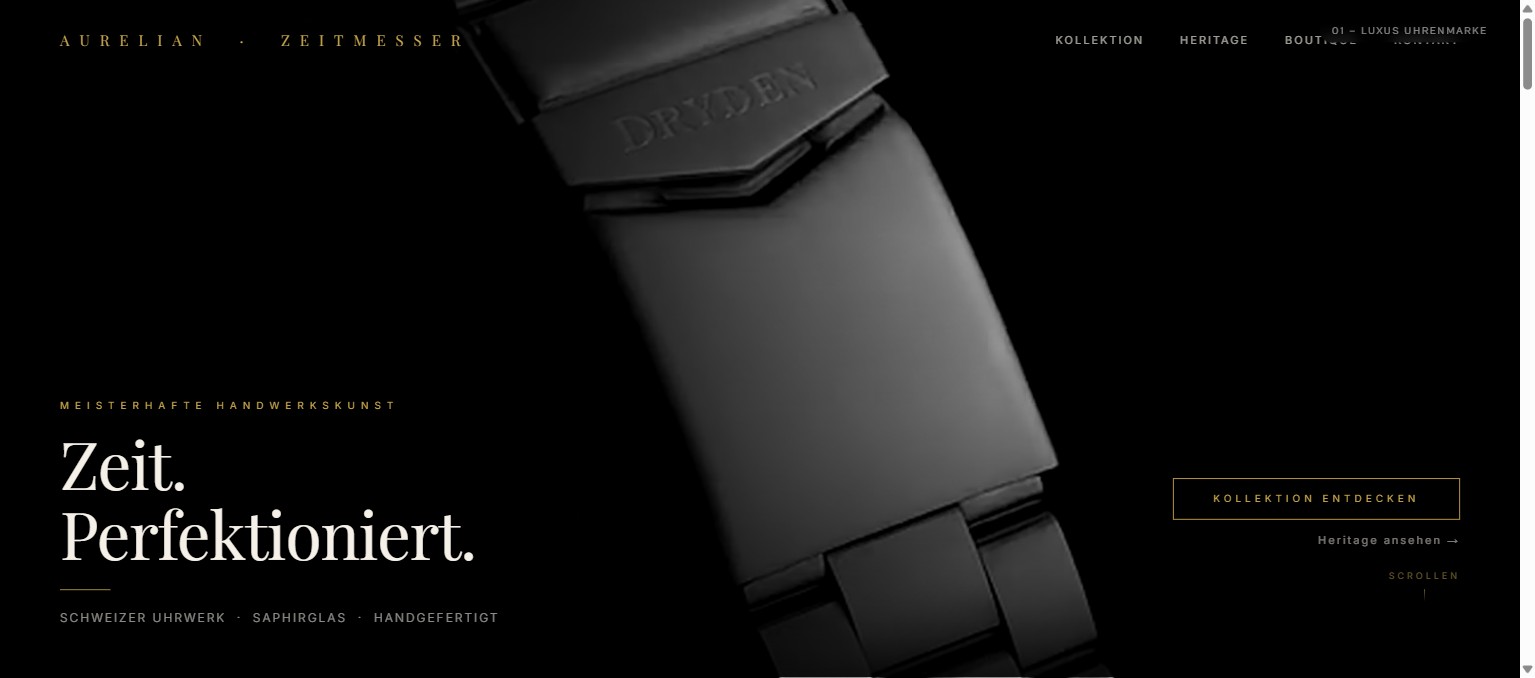 Luxusmarke Website